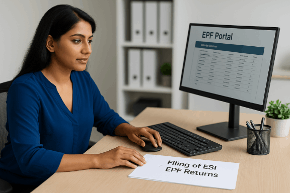 Filing of ESI & EPF Returns